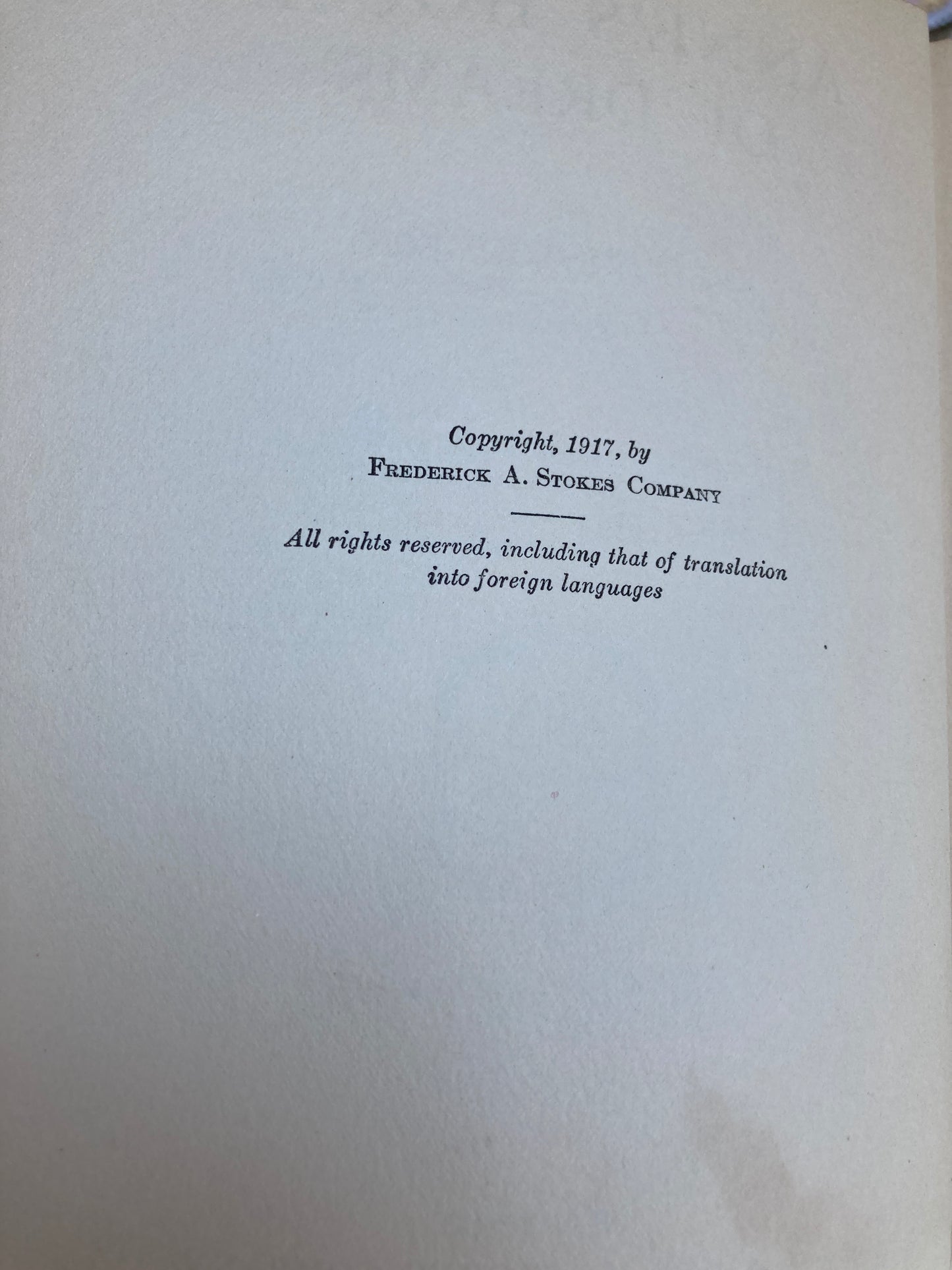 Montgomery, L. M.: Anne's House of Dreams (Frederick Stokes, 1917)