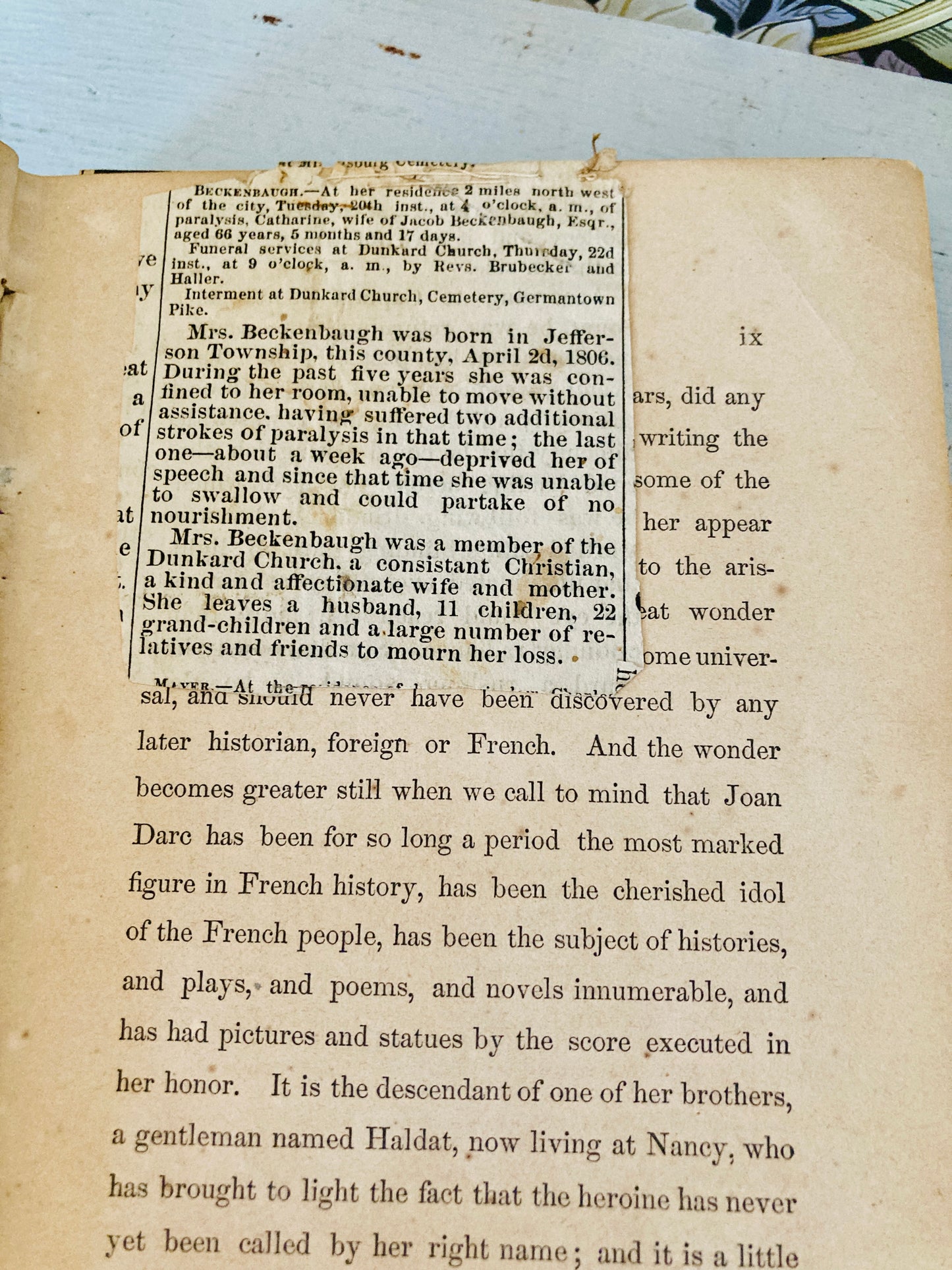 Bartlett, David W: The Life of Joan of Arc (C.M. Saxton, 1859)