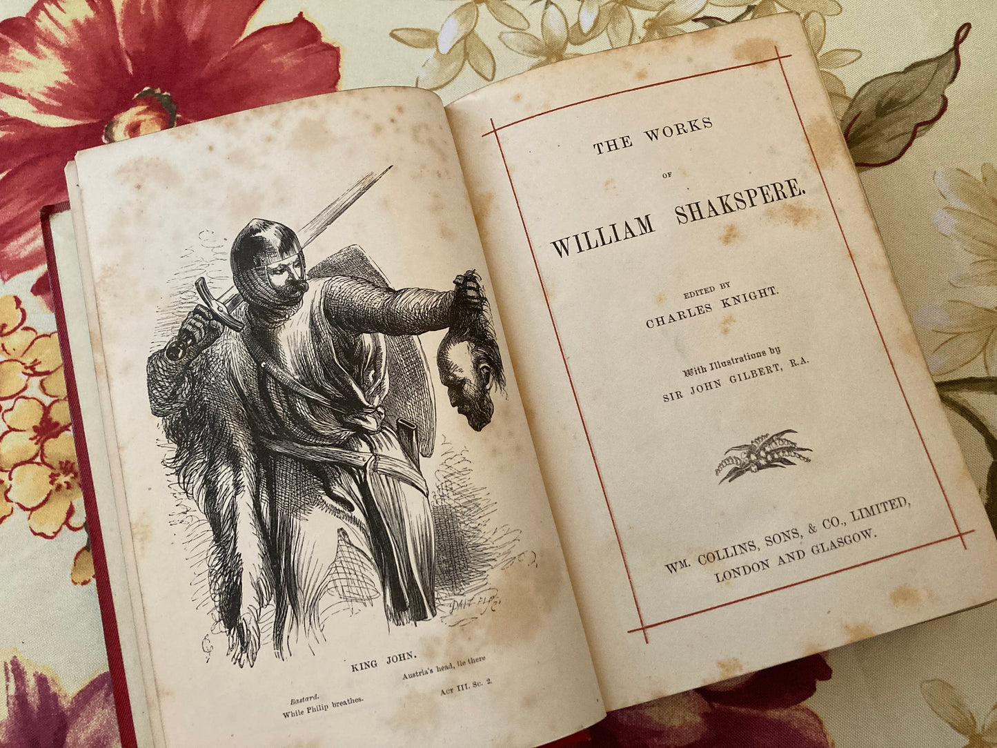 Knight, Charles (ed.): The Works of William Shakespeare (Wm. Collins, Sons, & Co., Ltd., London & Glasgow, circa 1880)