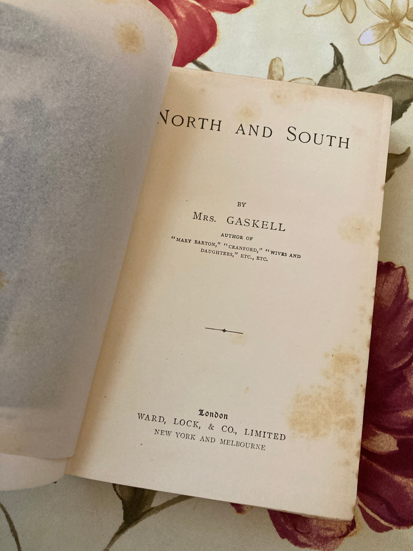 Gaskell, Elizabeth: North and South (Ward, Lock & Co., London, circa 1890)
