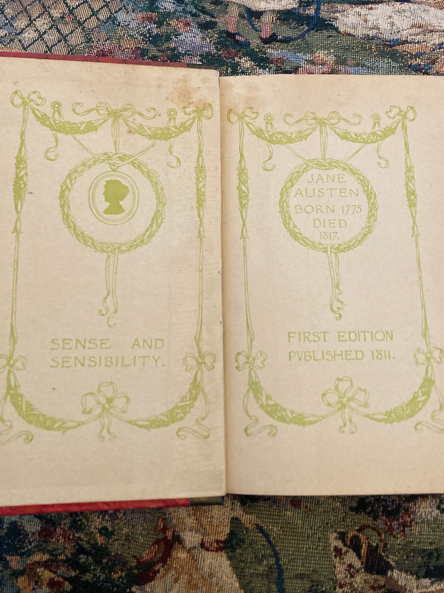 Austen, Jane: Sense and Sensibility (J.M. Dent, London; E.P. Dutton & Co., New York, circa 1920)