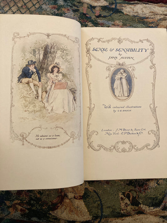 Austen, Jane: Sense and Sensibility (J.M. Dent, London; E.P. Dutton & Co., New York, circa 1920)