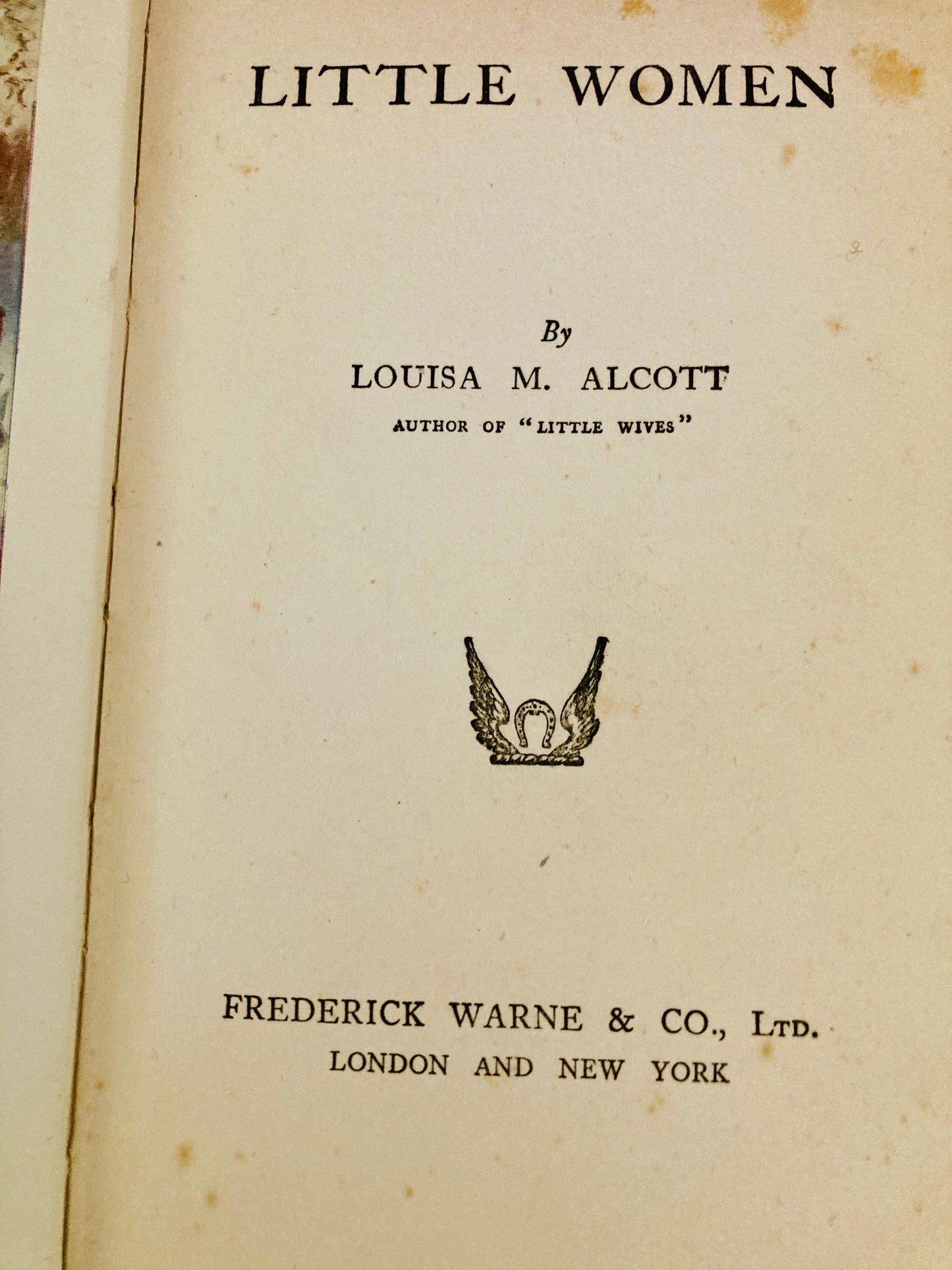 Alcott, Louisa May: Little Women & Little Wives (Frederick Warne, circa 1910)