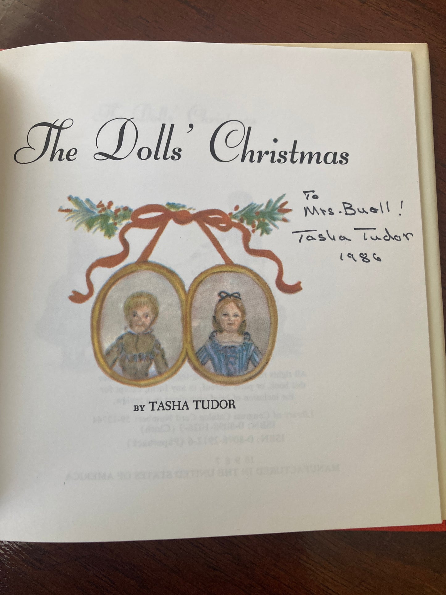 [SIGNED] Tudor, Tasha: The Dolls' Christmas (Henry Z. Walck, 1950)