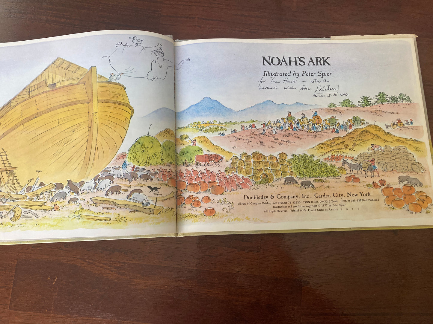 [SIGNED] Spier, Peter: Noah's Ark (Doubleday & Company, 1977)