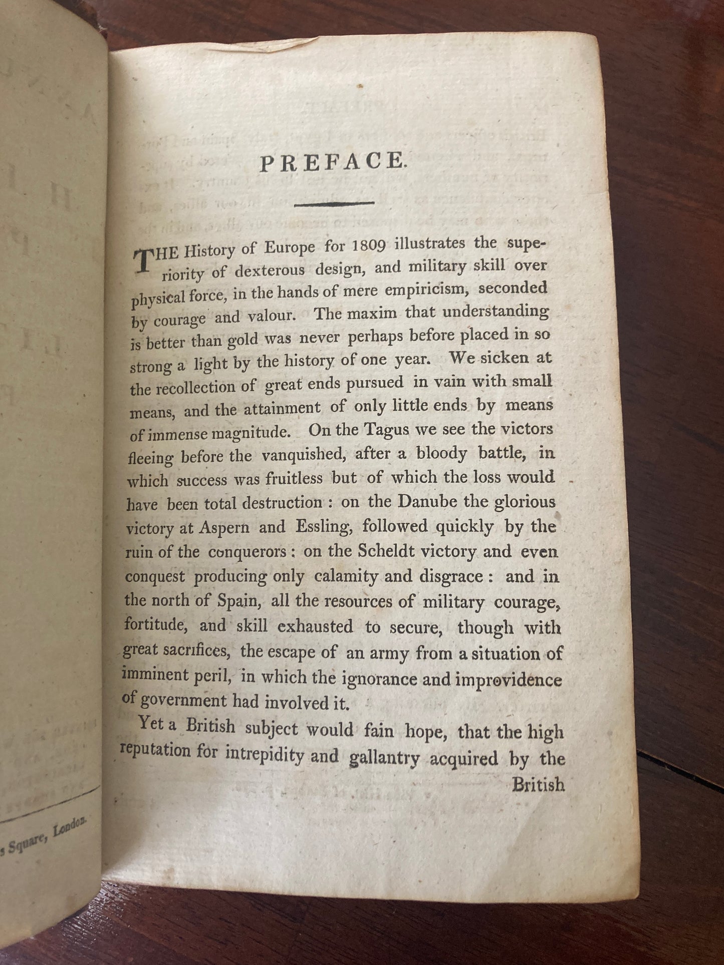 The Annual Register, or A View of the History, Politics, and Literature, for the Year 1809 (W. Otridge and Son; Long, Hurst, etc., London, 1811)