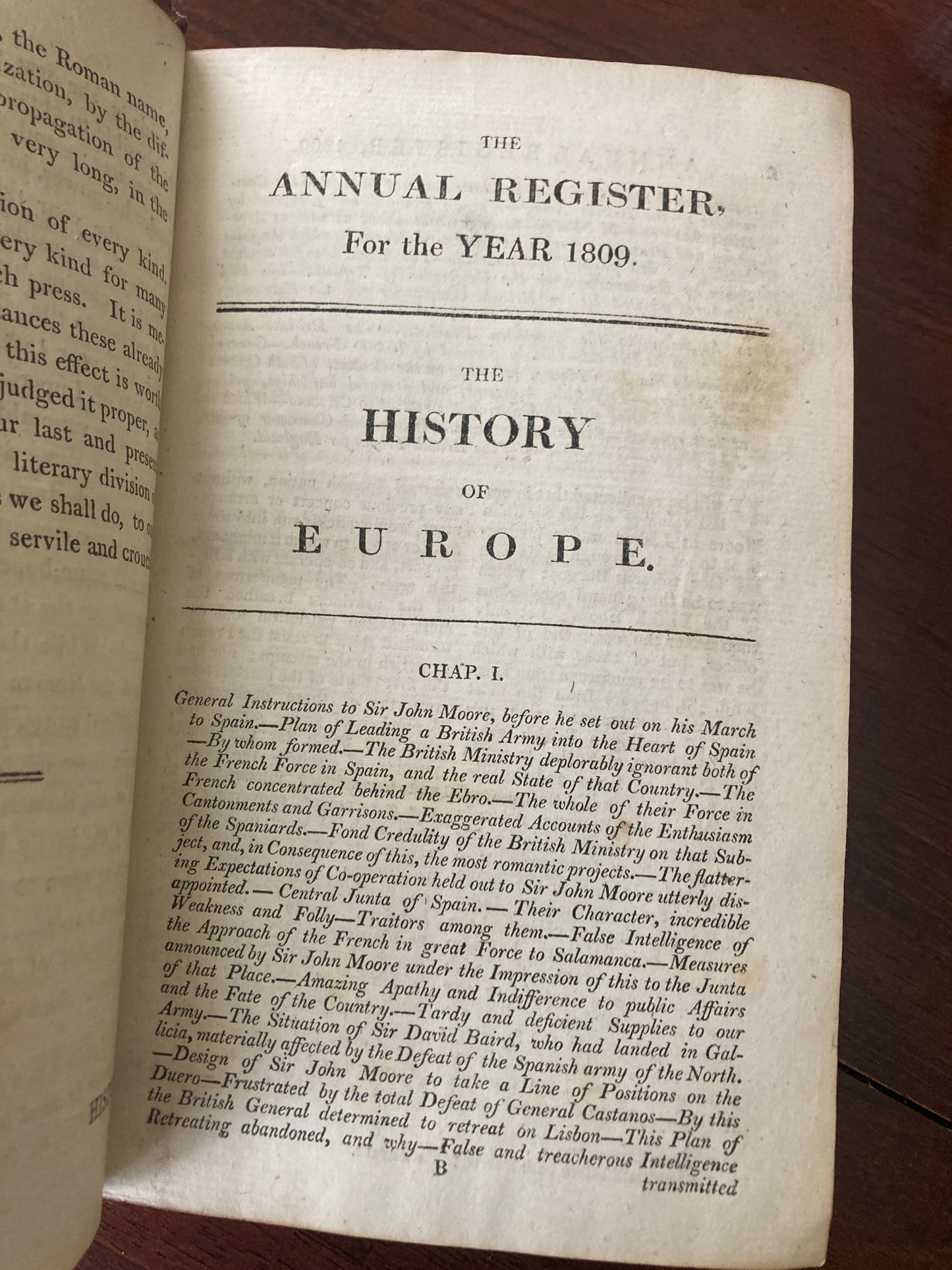 The Annual Register, or A View of the History, Politics, and Literature, for the Year 1809 (W. Otridge and Son; Long, Hurst, etc., London, 1811)