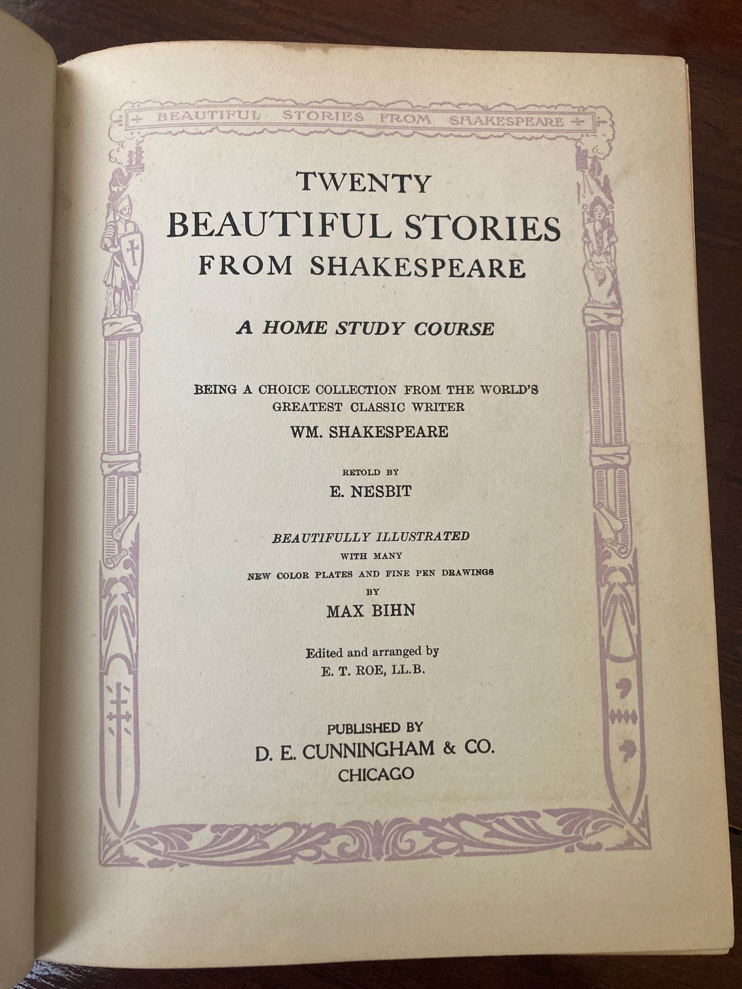 Nesbit, E.: Beautiful Stories from Shakespeare (D. E. Cunningham & Co., Chicago, 1907)