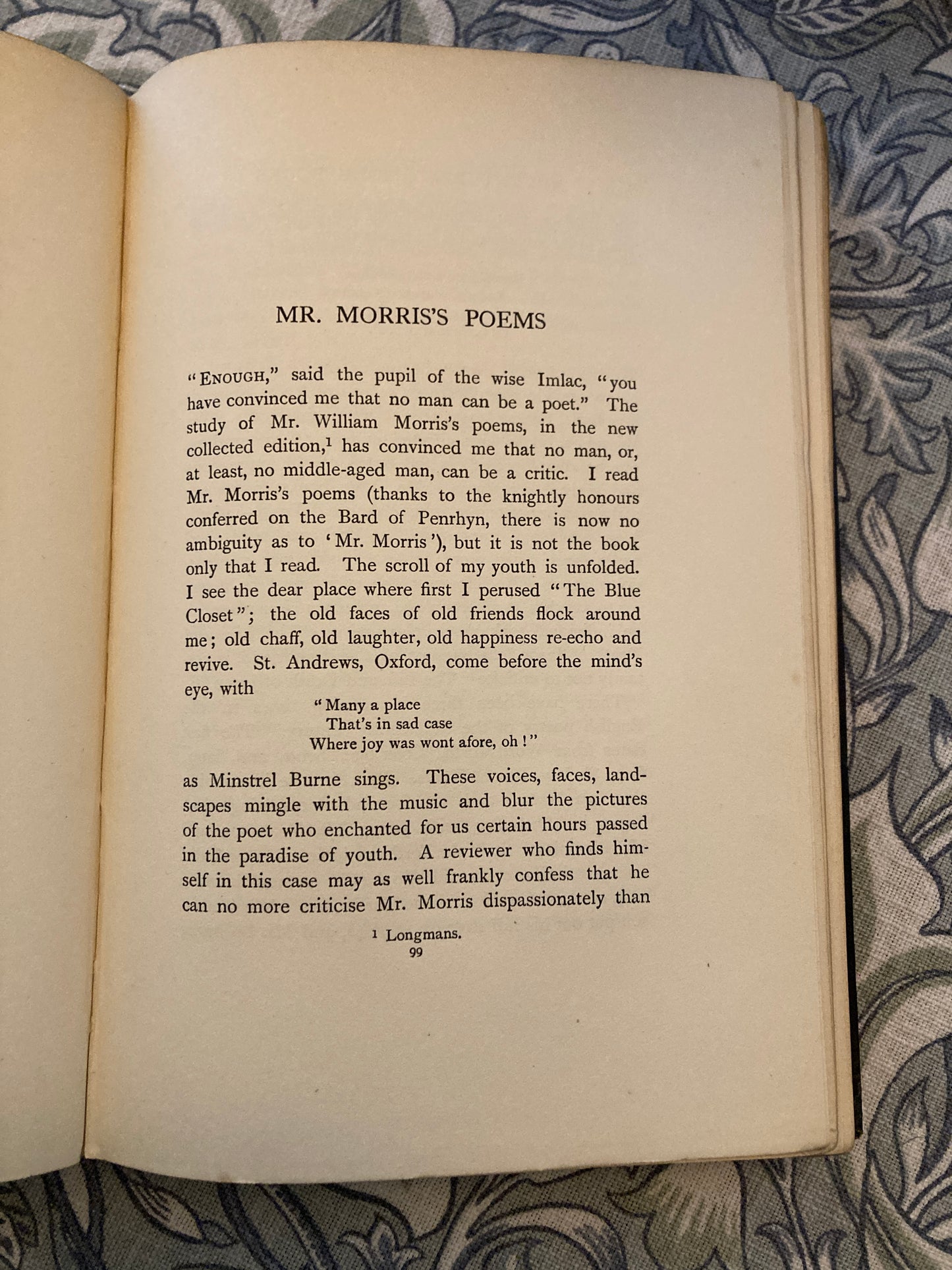 [FIRST EDITION] Lang, Andrew: Adventures Among Books (Longmans, Green, and Co., 1905)