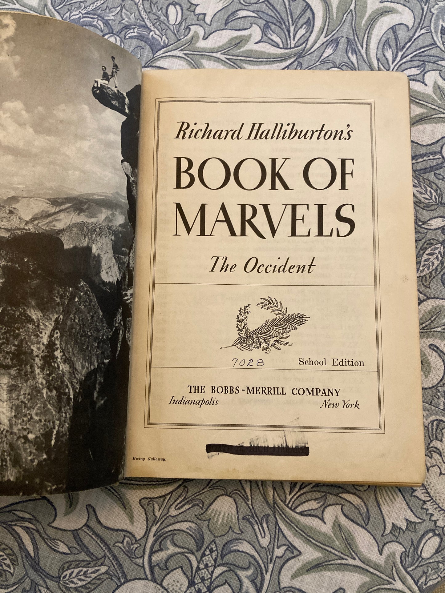Richard Halliburton's Book of Marvels: The Occident (Bobbs-Merrill Company, Indianapolis & New York)