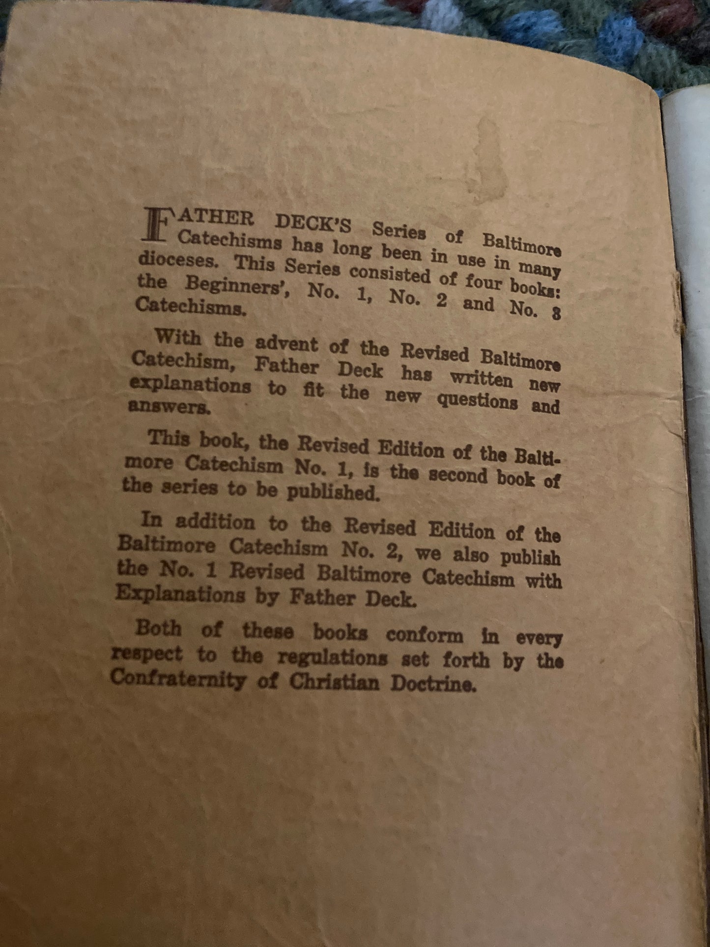 [CATHOLICISM] The Revised Edition of the Baltimore Catechism, No. 2 (Rauch & Stoeckl Printing Co., Buffalo, N.Y., 1941)