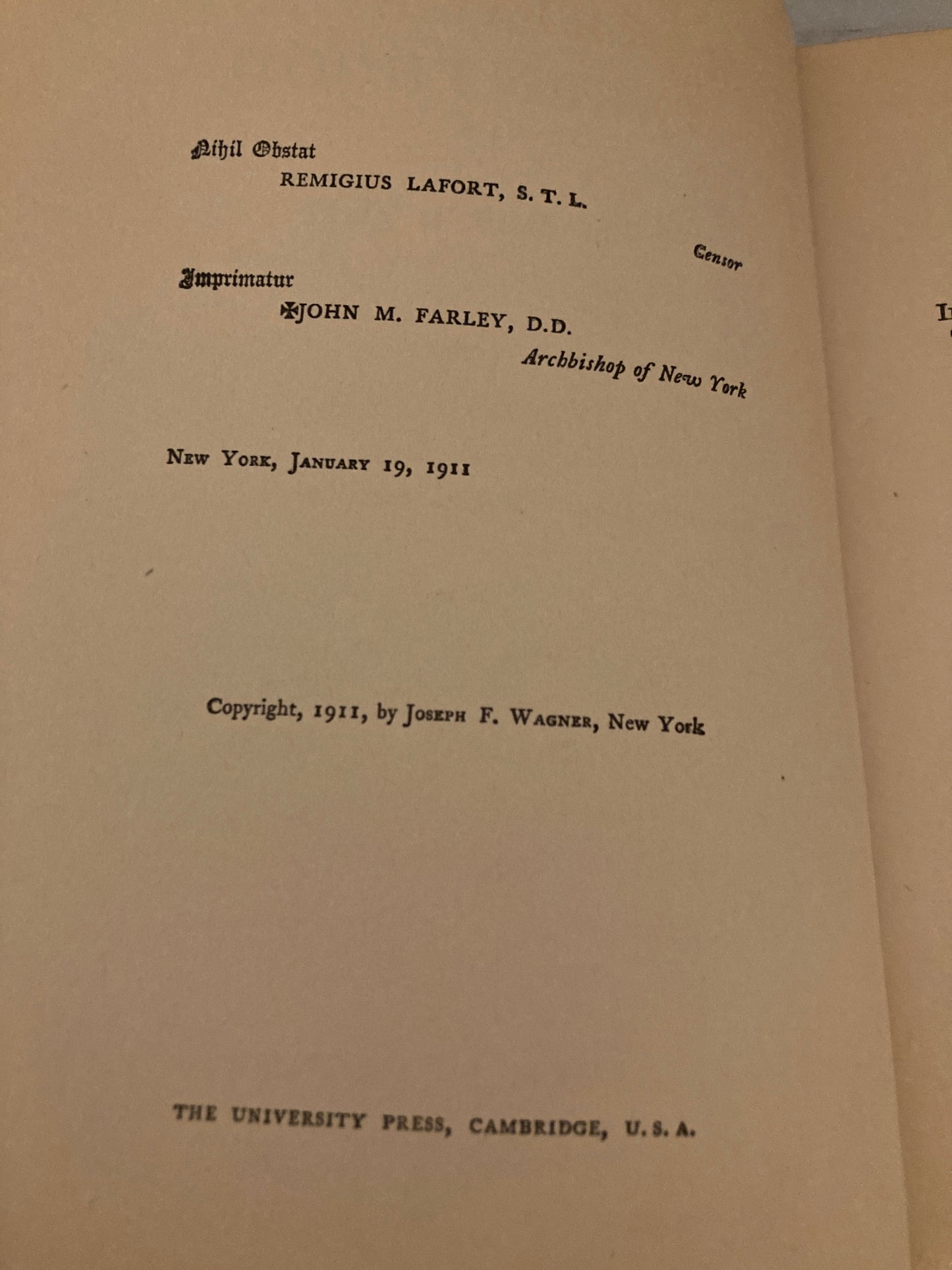 Gerrard, Thomas J.: Marriage and Parenthood: The Catholic Ideal (Joseph F. Wagner, New York, 1911)