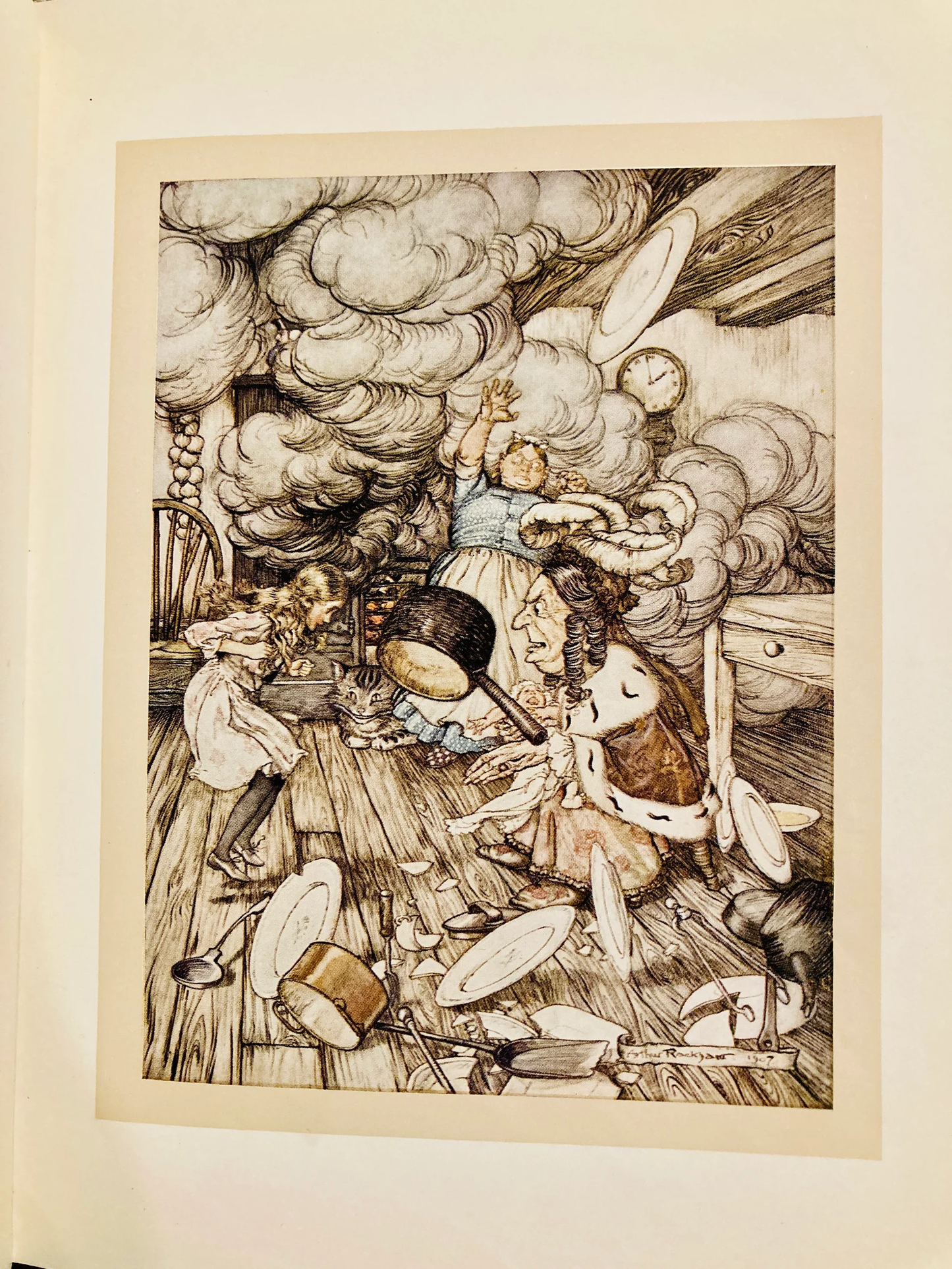 Carroll, Lewis; Arthur Rackham (illustrator): Alice's Adventures in Wonderland (William Heinemann, circa 1907)