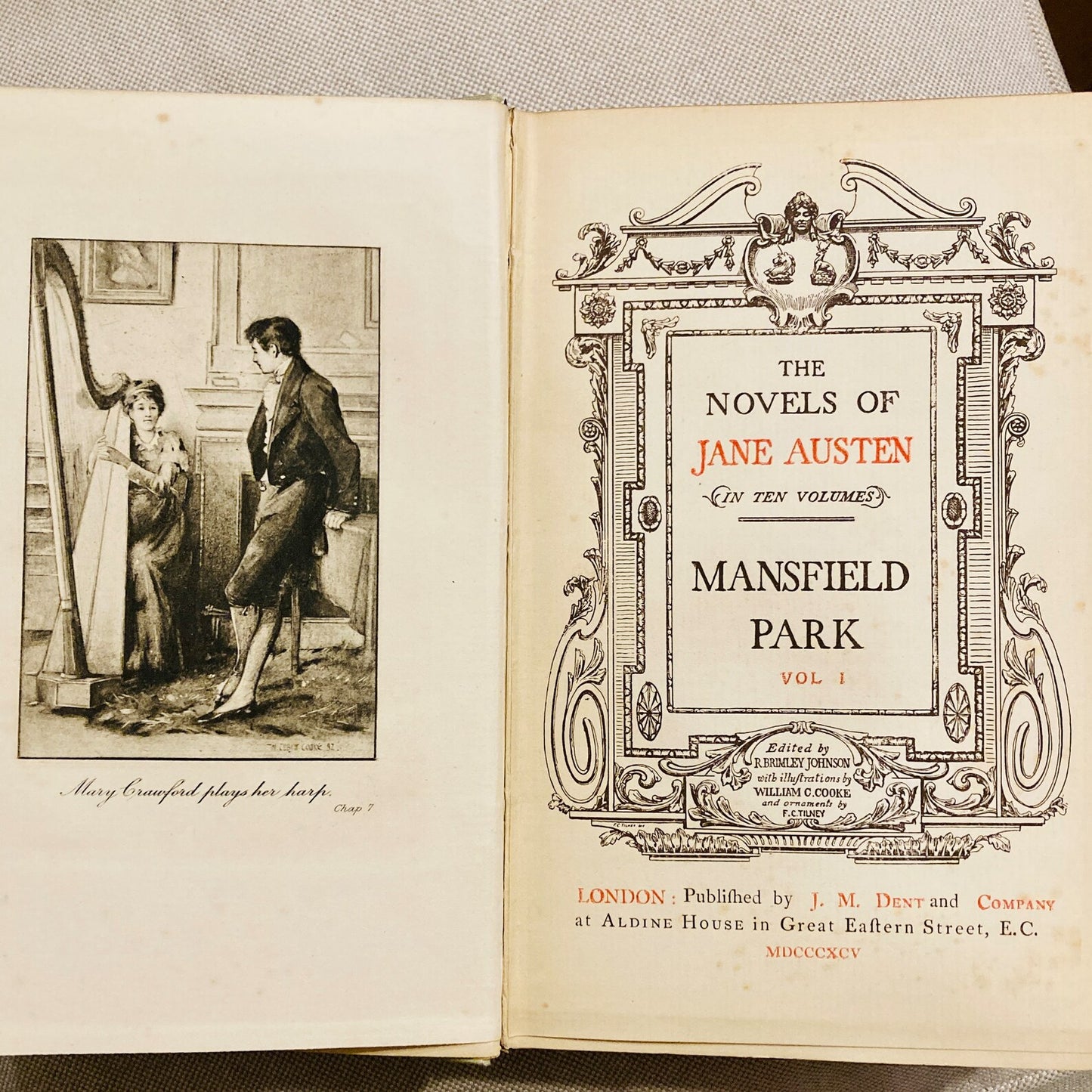 Austen, Jane; William Cooke: Mansfield Park (J.M. Dent, 1895)